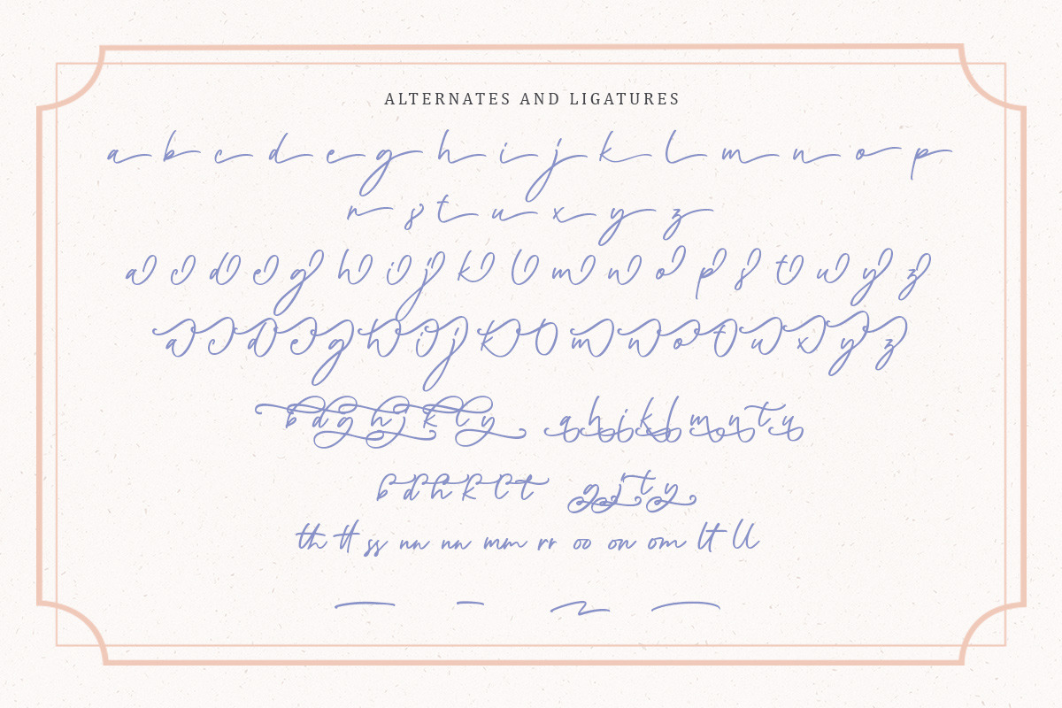 Delgian - Handwritten Script Font, a Script Font by Littlehand (Photo 8 of 9)