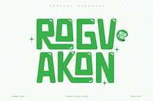Rogvakon - Bubble Font
