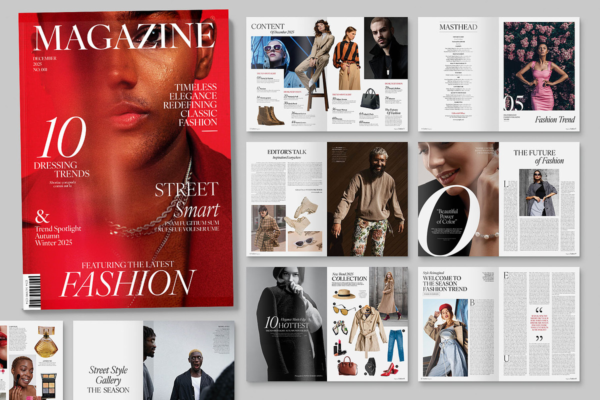 Fashion Magazine Template, a Magazine Template by BrandPacks (Photo 2 of 7)