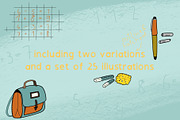 Back To School font + illustrations, a Font by LAFOLO (Thumbnail 2 of 6)