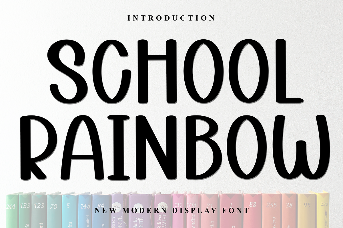 School Rainbow, a Script Font by FreshTypeINK (Photo 1 of 7)