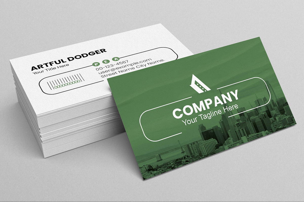 Modern Business Card Design, a Stationery Template by MightyDesign (Photo 2 of 6)