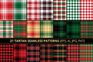 Tartan & Plaid Seamless Patterns