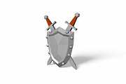 Shield and sword - 3d papercraft, a Templates & Theme by PAPER amaze (Thumbnail 4 of 5)