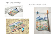 Watercolor Mountain Landscapes Set 4, a Decorative Illustration by Kat's Artful Creations (Thumbnail 10 of 10)