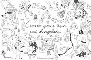 Hand-Drawn Medieval Doodle Cats, an Illustration by Anastasiya Klempach (Thumbnail 6 of 6)