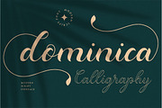Dominica Calligraphy Script, a Script Font by Idea Studio (Thumbnail 1 of 12)