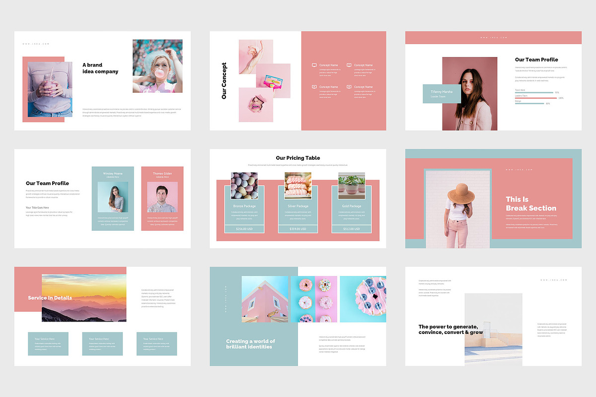 Inea : Soft Tone Uses Google Slides, a Presentation Template by Punkl Camp (Photo 3 of 9)
