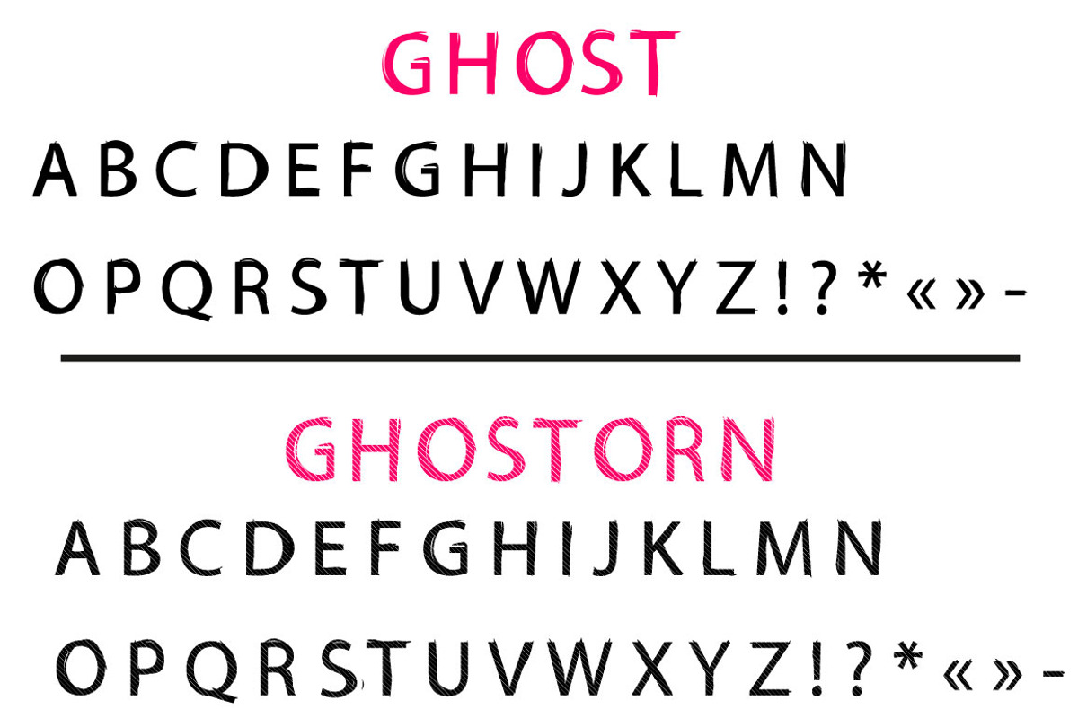 Ghost and GhosTorn Font (2in1)75%OFF preview 7