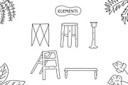 House plants, a Decorative Illustration by cutelevindesign (Thumbnail 3 of 8)