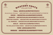 The Western Fonts Collection, a Serif Font by Komet & Flicker (Thumbnail 13 of 13)