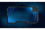 Futuristic screens HUD, UI, GUI, a Technology Illustration by SergeyBitos (Thumbnail 6 of 6)