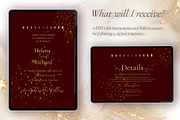Canva *Elegant Wedding* Invitation, an Invitation Template by ElladesignCo (Thumbnail 2 of 5)