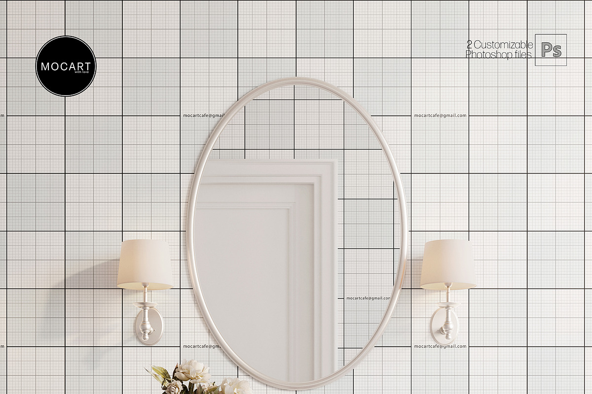 Bathroom Wallpaper Furniture Mockup, a Household Mockup by Mocart (Photo 6 of 7)