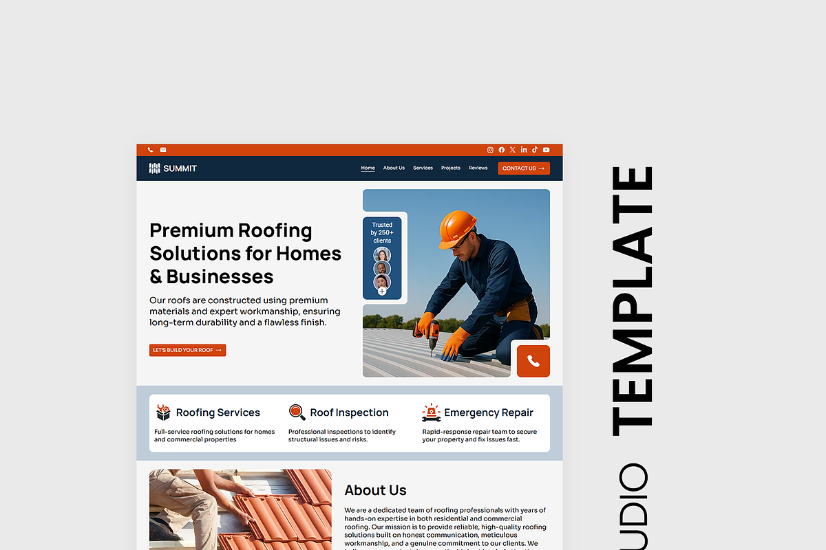 Roofing & Construction Website, a Wix Template by Kitteeh (Photo 12 of 17)