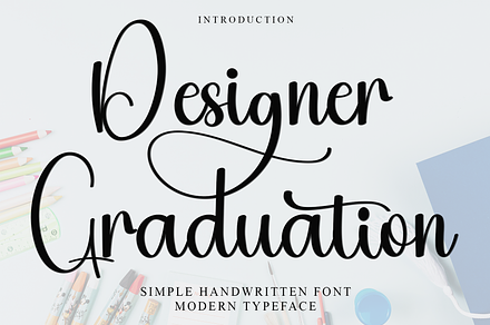 Designer Graduation, a Handwritten Font by FreshTypeINK