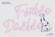 CS Alyaka Dashed, a Script Font by Craft Supply Co. (Thumbnail 7 of 8)