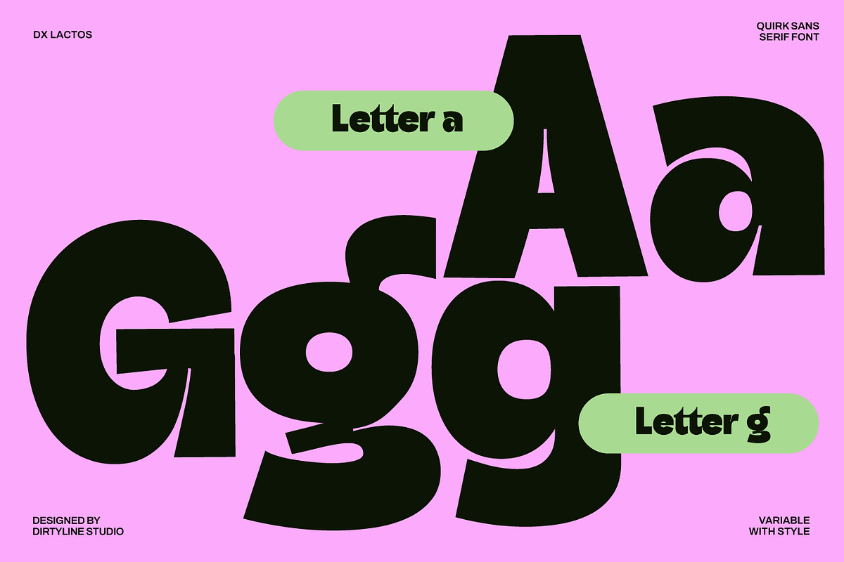 Dx Lactos - Quirk Font Variable, a Sans Serif Font by Dirtyline Studio (Photo 5 of 17)