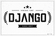 Django Vintage Font, a Sans Serif Font by FactoryType Studio (Thumbnail 1 of 5)