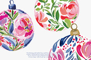 festive flower baubles collection, a Decorative Illustration by Patishop Art (Thumbnail 6 of 6)