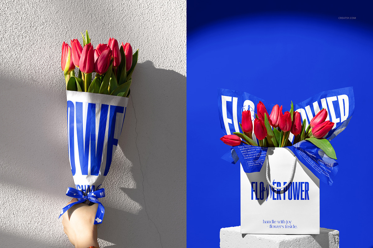 Bouquet Tissue Wrapping Paper Mockup, a Merchandise Mockup by creatsy5 (Photo 13 of 22)