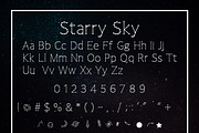 Starry Sky, a Sans Serif Font by crystal.baier (Thumbnail 3 of 3)