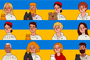 T-shirt: I am Ukrainian [65 avatars], an Illustration by tubik shop (Thumbnail 2 of 3)
