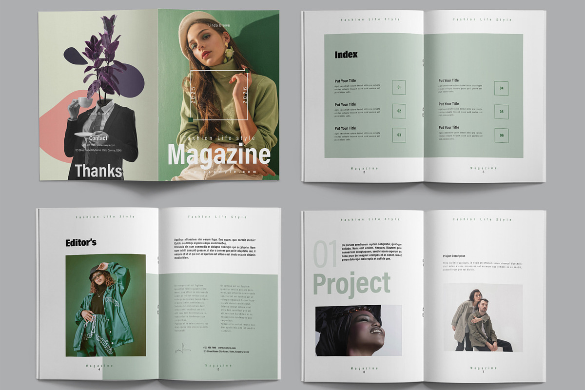 Modern Fashion Magazine Design, a Magazine Template by ContestDesign (Photo 2 of 3)