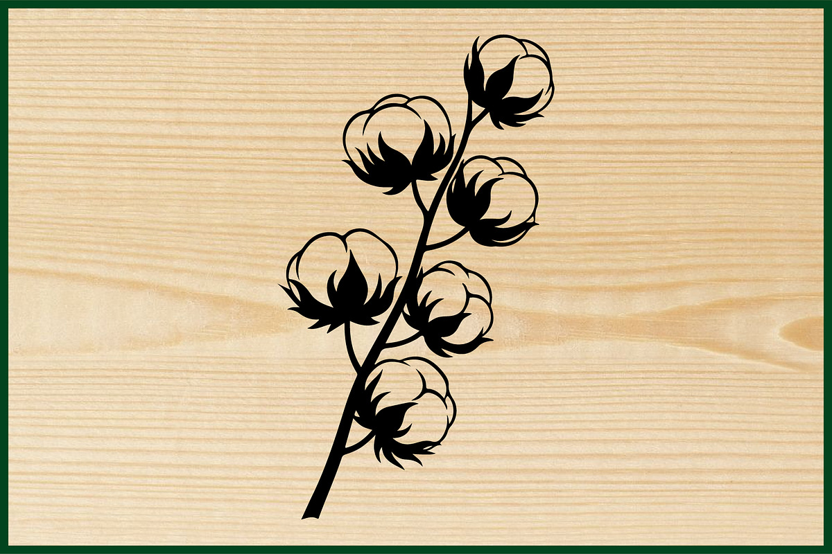 25 Rustic Cotton Branch SVG Bundle, a Decorative Illustration by Artivon (Photo 3 of 4)