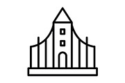 Hallgrimskirkja Line Icon, an Icon by Pexelpy (Thumbnail 1 of 2)