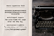 Thesis Typewriter Font and Extras, a Serif Font by Ana's Fonts (Thumbnail 3 of 12)