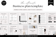 Business plan Canva template, a Design Template by Cate Creates (Thumbnail 1 of 9)