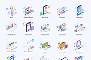 Isometric Landing Page Illustrations, a Work Illustration by Brickclay (Thumbnail 8 of 9)