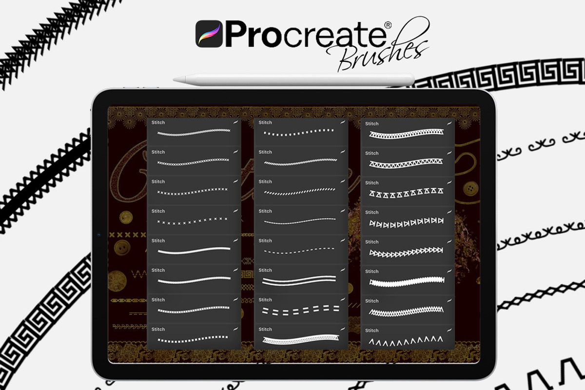Couture Brushes for Procreate, a Brush Add-On by FaeryDesign (Photo 16 of 19)