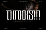 Gahonre - Medieval & Gothic Font, a Blackletter Font by QR Design Studio (Thumbnail 6 of 6)