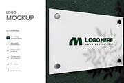 Wall Glass Sign Logo Mockup, a Product Mockup by graphypix (Thumbnail 2 of 4)