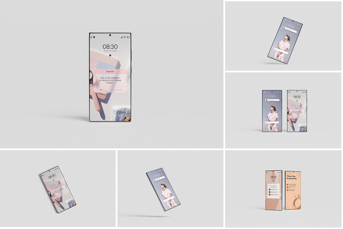 Samsung Galaxy S23 Mockup, an Android Mockup by Indah (Photo 1 of 7)