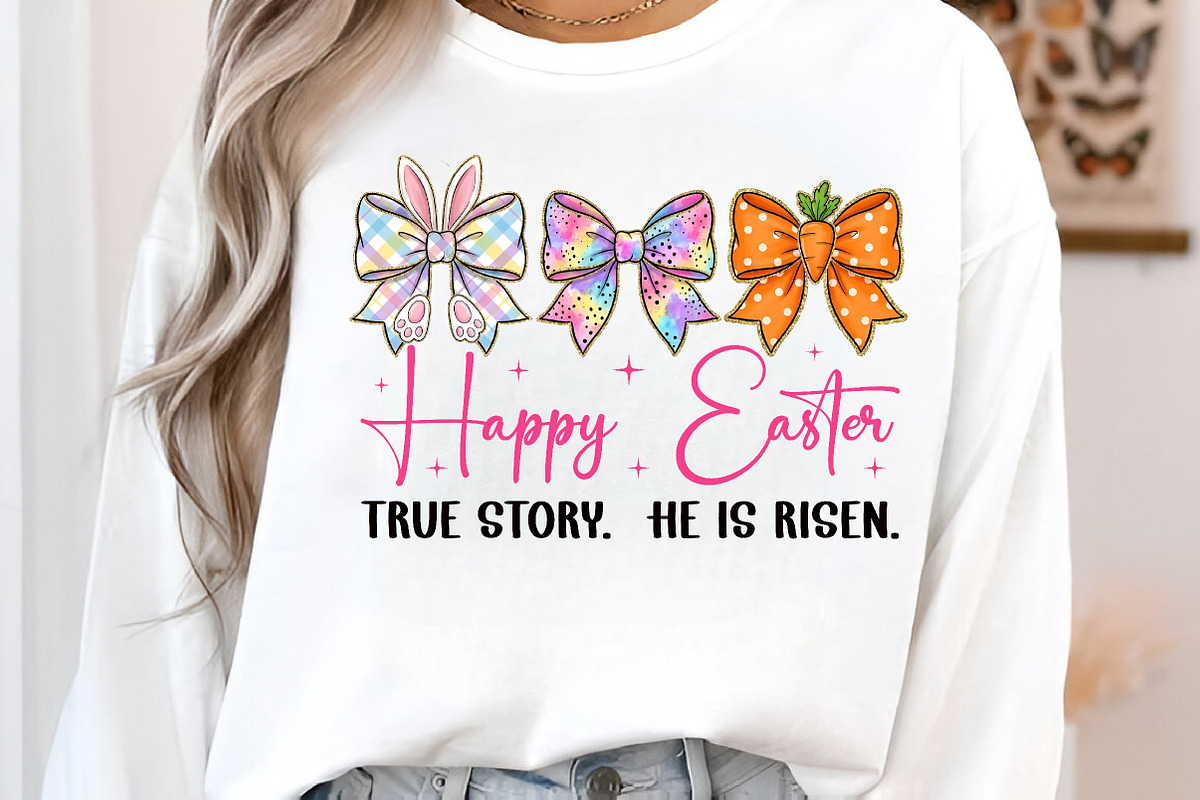 Happy Easter PNG True Story He is Ri, an Illustration by Libby Wishes (Photo 5 of 6)