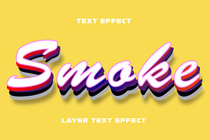 Smoke Text Effect, a Layer Style Add-On by CreativeShaper