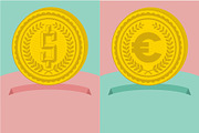 6 Money coin graphic concept, an Object Graphic by Do2design (Thumbnail 1 of 3)