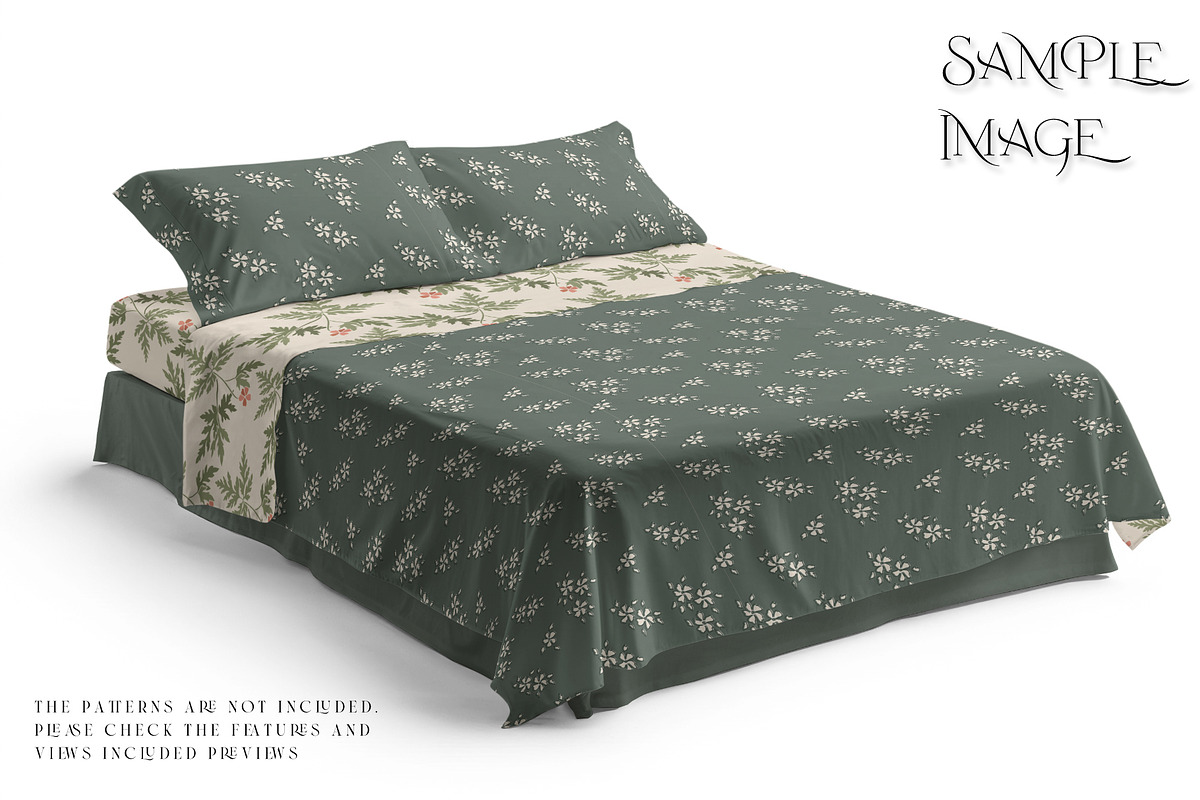 Bedding Flat & Fitted Sheet Mockups, a Product Mockup by mock-ups (Photo 7 of 16)
