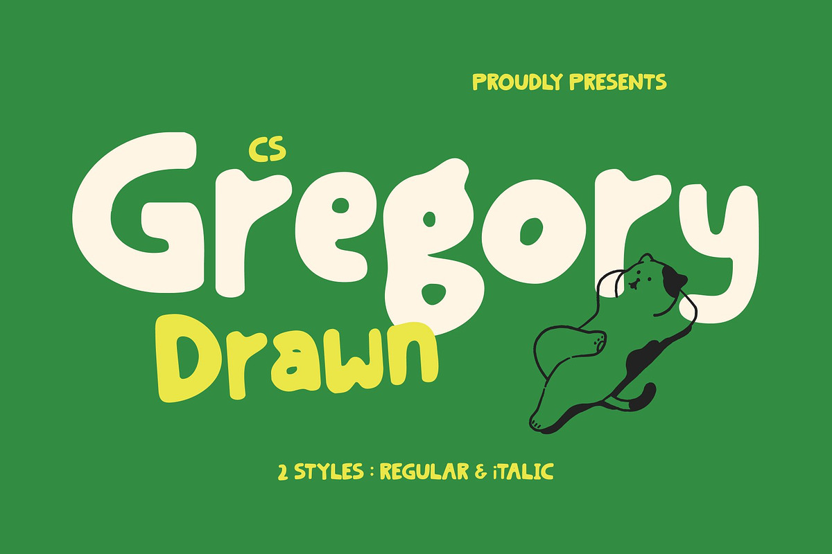 CS Gregory Drawn, a Sans Serif Font by Craft Supply Co. (Photo 1 of 8)
