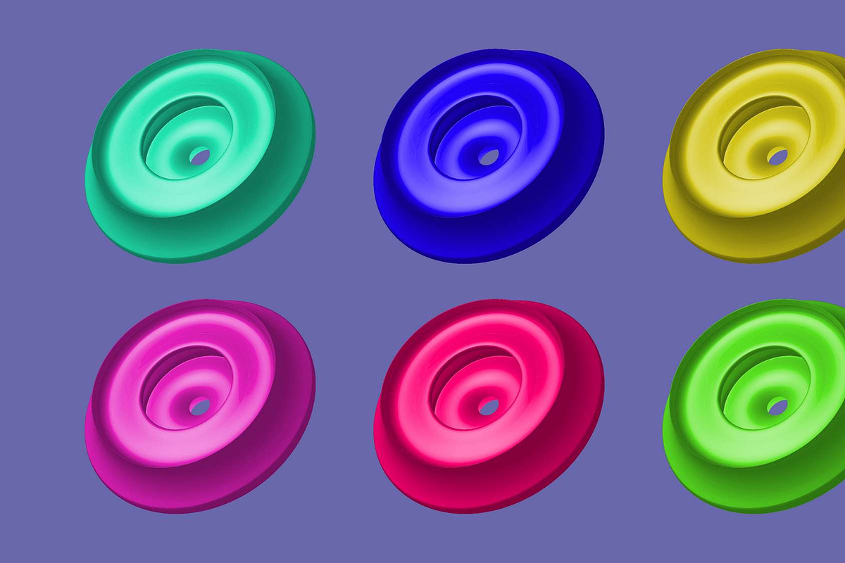 3d Geometric Vector Shape Bundle Set, an Object Graphic by NJ Himel (Photo 12 of 15)
