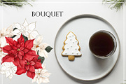 Poinsettia. Christmas Flower, an Object Illustration by ma_i_vi (Thumbnail 7 of 10)