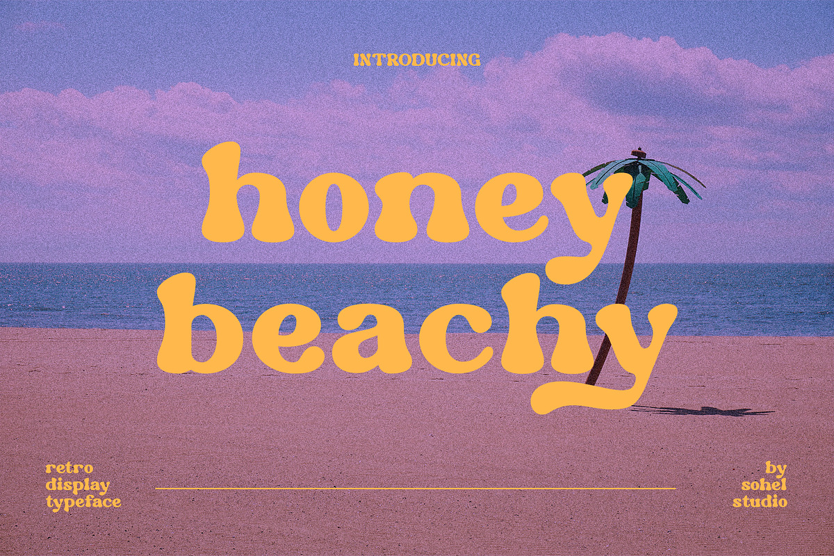 Honey Beachy - Poster & Banner Font, a Serif Font by Sohel Studio (Photo 2 of 12)
