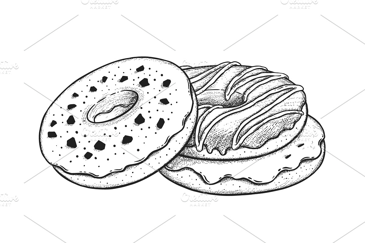 Desserts Sketchy illustrations, a Food Illustration by Sonya Illustrations (Photo 9 of 9)