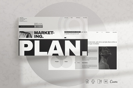 Marketing Plan Presentation Template, a Presentation Template by E-Type
