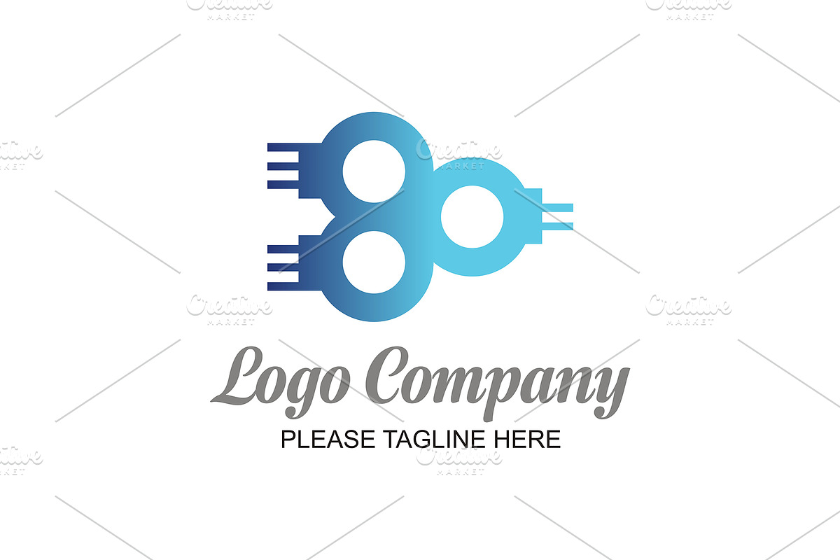 20 Logo Connecting Templates Bundle, a Branding & Logo Template by Friendesigns (Photo 19 of 21)