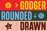 Godger Rounded Drawn, a Sans Serif Font by Craft Supply Co. (Thumbnail 1 of 8)