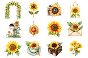 Sunflower Mother's Day Clipart, an Illustration by Design Market (Thumbnail 3 of 4)